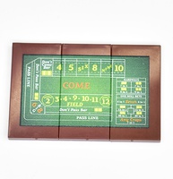 set of 3 tiles 2x4 with Craps table print