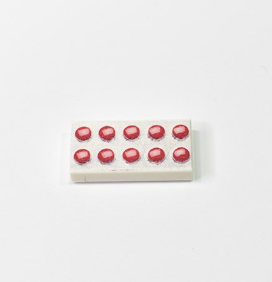 Tile 1 x 2  "Pills"