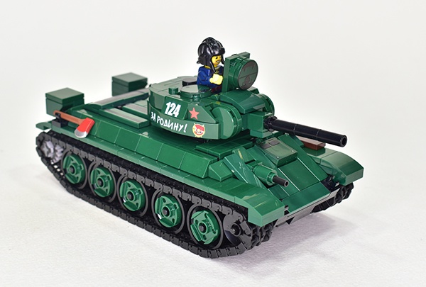 T-34/76 1943 with UZTM stamped turret. From LEGO parts.