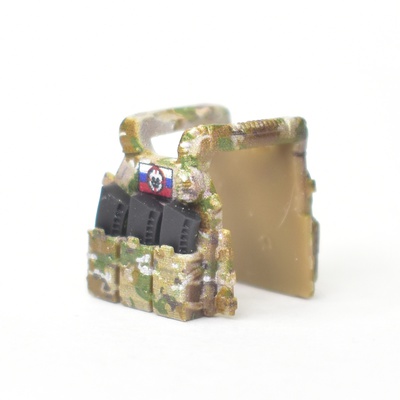 Plate carrier lbt 6094 with pouch multicam with black magazines and patch V1