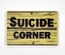 Tile, 2 x 3 with sign "Suicide corner"