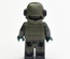 Tank man's armored vest with pouches for lego figures from the Ratnik set. dark green.