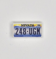 Tile 1 x 2 car number plate Nevada