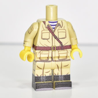 Afghan Soviet, tan, boots, LEGO Legs and torso