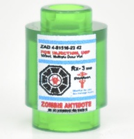 Brick round 1x1 "Zombie Antidote"