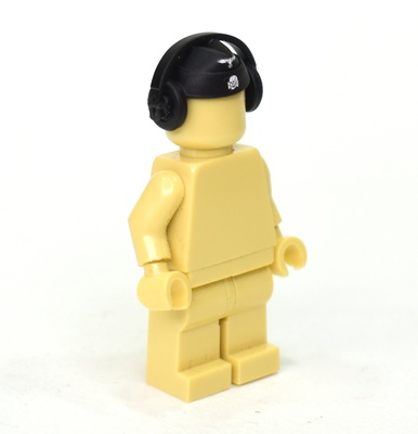GERMAN WWII Side Cap M40 with ss insignia and headphones for lego minifigures.