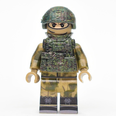 Russian Soldier in Moss camo with Ratnik helmet and vest (not LEGO)