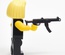 PPS43 submachine gun for LEGO minifigures with extended stock. G BRICK DESIGN