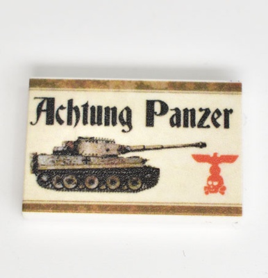 Tile 2 x 3 "Achtung Panzer"