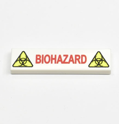 Tile 1 x 4 "Biohazard" 