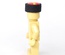 Papakha Kubanka Cossack Fur Hat red top with yellow stripes.