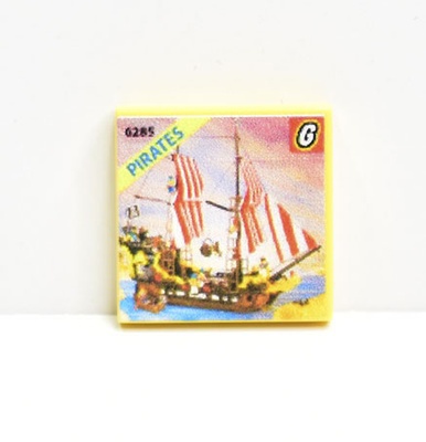 Tile 2 x 2 "Pirate Ship"
