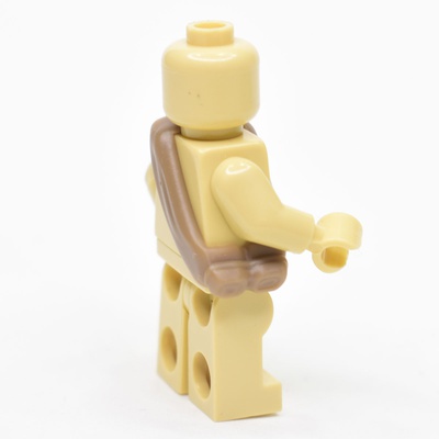 overcoat roll for lego figures. dark tan