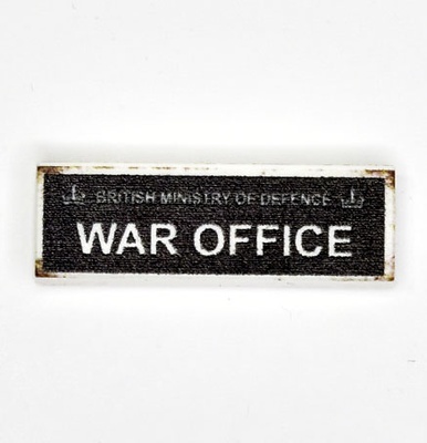Tile, 1 x 3 "War Office"