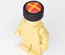 Papakha Kubanka Cossack Fur Hat red top with yellow stripes.