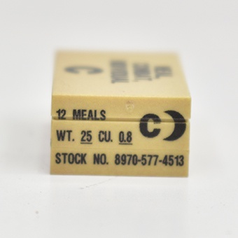 Vietnam era C-ration box size 2x3