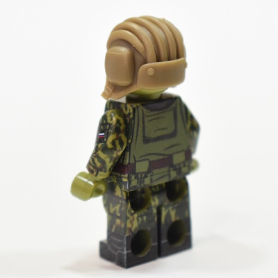 Tanker's helmet TSh-4M for lego figures dark-tan