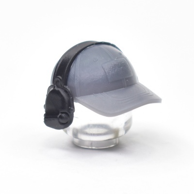 Tactical Gray Cap | Black Headphones for lego minifigures