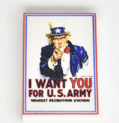 Tile 2 x 3  "I want You for U.S. Army"