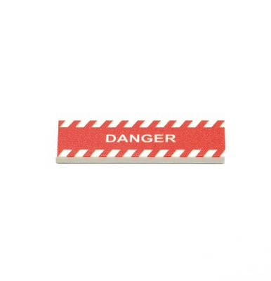 Tile 1 x 4 "Danger" 