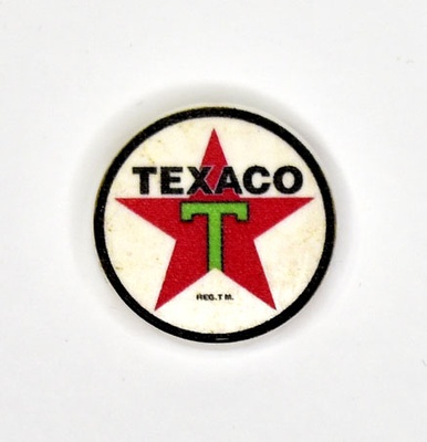 Tile, 2 x 2 Round "Texaco"