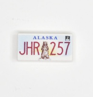 Tile 1 x 2 car number plate Alaska