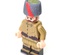 Papakha Fur Hat red v1910 with red stripe for lego minifigures