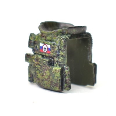 6B45 "Ratnik" vest with holster. pixel camo with patch V1