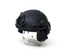 Helmet with vertical headphones, black V3