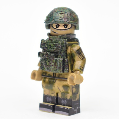 Russian Soldier in Moss camo with Ratnik helmet and vest (not LEGO)