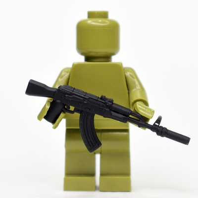 Automatic Rifle series M with silencer for LEGO figures