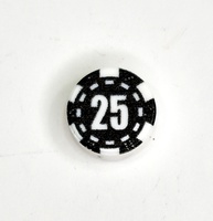Tile round 1 x 1 with print "Poker chip 25"