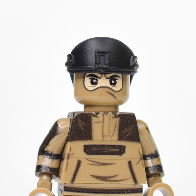 LShZ helmet for LEGO figures black