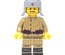Ushanka hat hand painted with star. grey. for lego figures