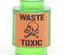 Brick round 1x1 "Waste toxic"