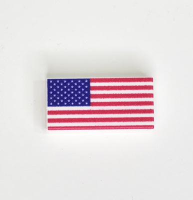 Tile 1x2 USA Flag