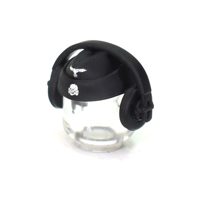 GERMAN WWII Side Cap M40 with ss insignia and headphones for lego minifigures.