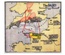 Tile 2 x 2 with map Normandy landings "D-Day"