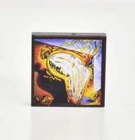 Tile, 2 x 2 with painting "Soft Watch At The Moment Of First Explosion" by Salvador Dalí