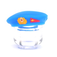 Airborne forces beret with USSR officer's cockade and band for Lego figures.