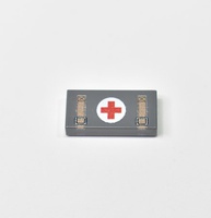 Tile 1 x 2 "First Aid kit grey"