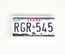 Tile 1 x 2 car number plate Texas