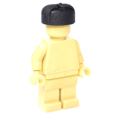 WWII Ushanka hat for LEGO figures. Black