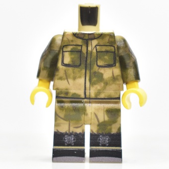 Moss camo uniform.  Legs and torso 3 side printed arms