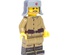 Ushanka hat hand painted with star. grey. for lego figures