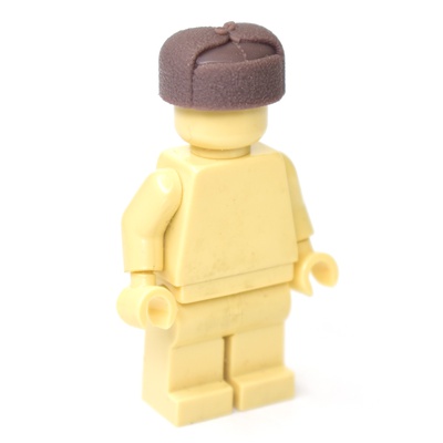 WWII Ushanka hat for LEGO figures. Brown