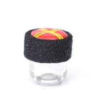 Papakha Kubanka Cossack Fur Hat red top with yellow stripes.