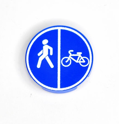 Tile 2 x 2 round Road sign 5
