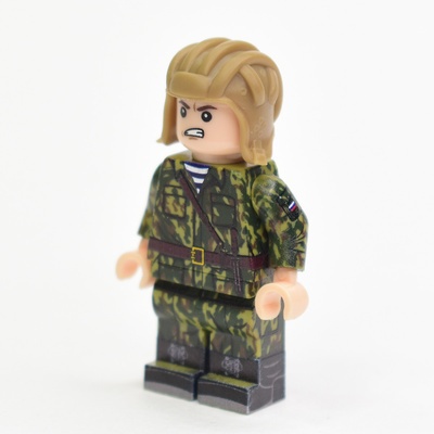 VDV jump helmet for lego figures. Dark beige.