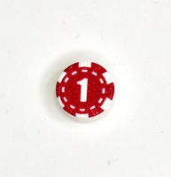 Tile round 1 x 1 with print "Poker chip 1"